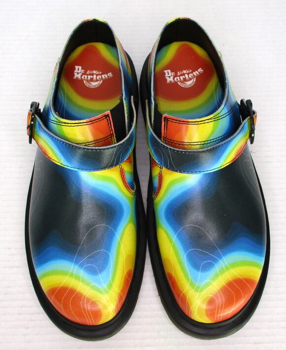New Dr. Martens Isham Genix Nappa Reclaimed Thermal Map Mules Men\'s Sz 12 EU 46 main image 8